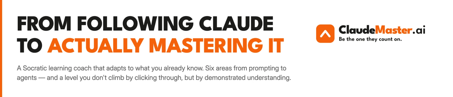 ClaudeMaster.ai — a Socratic learning coach for Claude, a sister service in the same network.